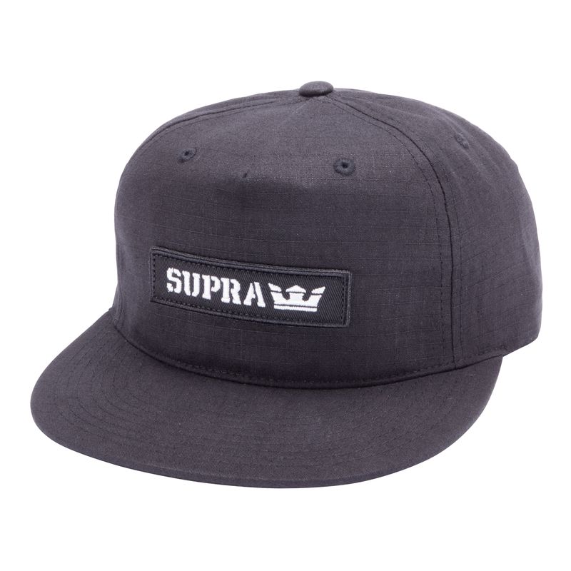 Supra Mark Patch Snap Hüte - Schwarz VGK28043